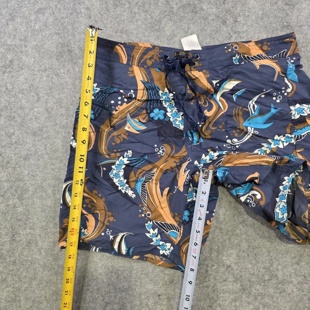 Patagonia Swim Trunks Mens‎ 32 Multicolor Tropical Fish Hawaiian Board Shorts
